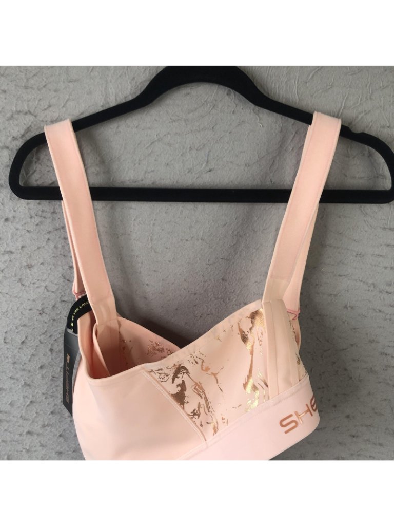 Shefit Sports Bra Womens 6luxe Pink Flex Zip Front Moisture Wicking Support — image 7 of 8